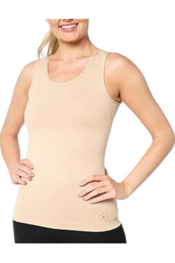 Copper Life Women's Shoulder Support Compression Tank Top Nude - Regular